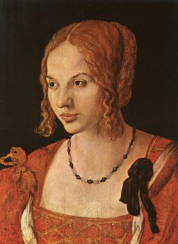 阿爾弗雷德 丟勒 Portrait of a Young Venetian Woman